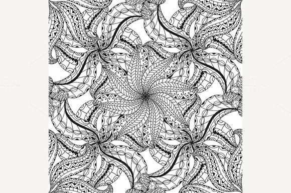 Seamless Abstract Tribal Pattern Seamless Abstract Tribal Pattern