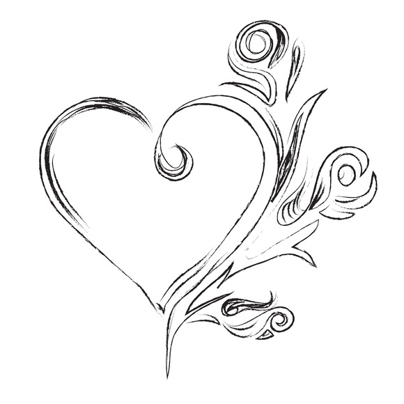 Sketch Heart Ornament Sketch Heart Ornament