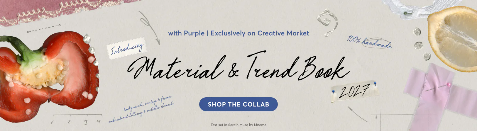 Material & Trend Book 2027 with Purple, exclusively on Creative Market