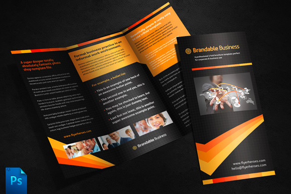 tri fold brochure photoshop template business tri fold brochure