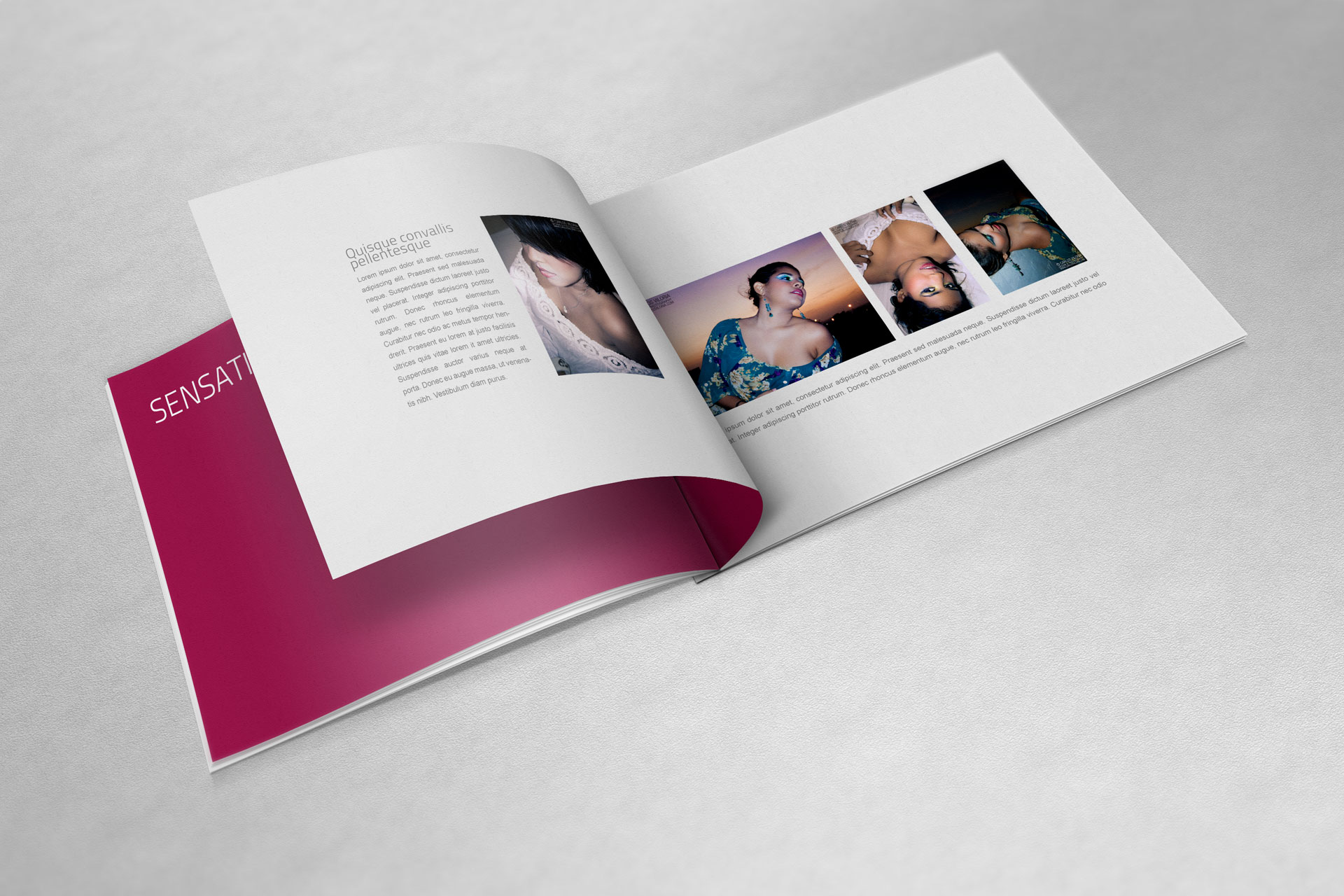 A4 Landscape Book Mockups ~ Product Mockups on Creative Market