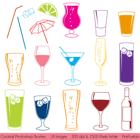 Cocktail Photoshop Brushes Cocktail Photoshop Brushes