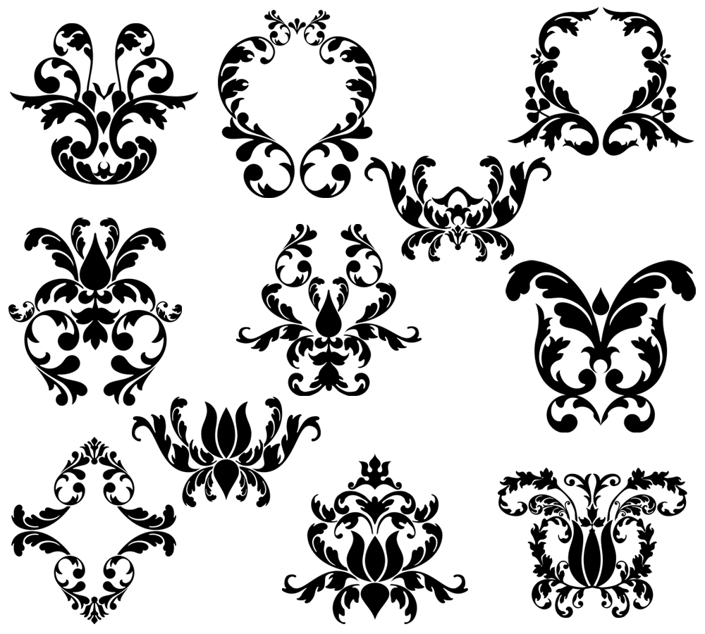 Damask Pattern Brush | damask elements photoshop brushes brushes on creative market Damask Pattern Brush | damask elements photoshop brushes brushes on creative market