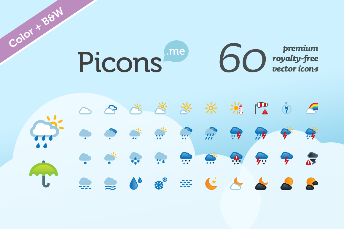 Individual Weather Icons Individual Weather Icons