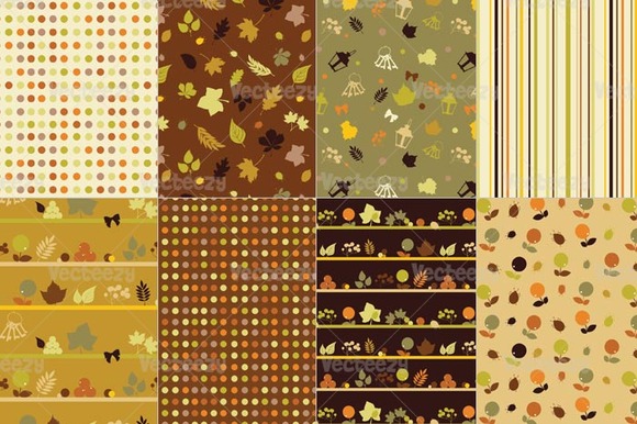 Warm Fall Vector Pattern Pack