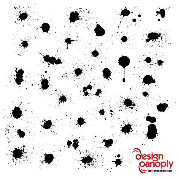 Paint Splatter Vector Pack 1 ~ Graphics on Creative Market