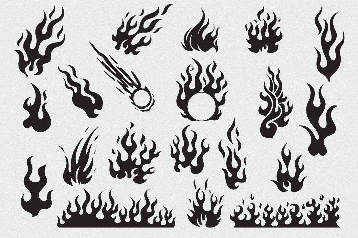 Flames Vector Pack ~ Objects on Creative Market