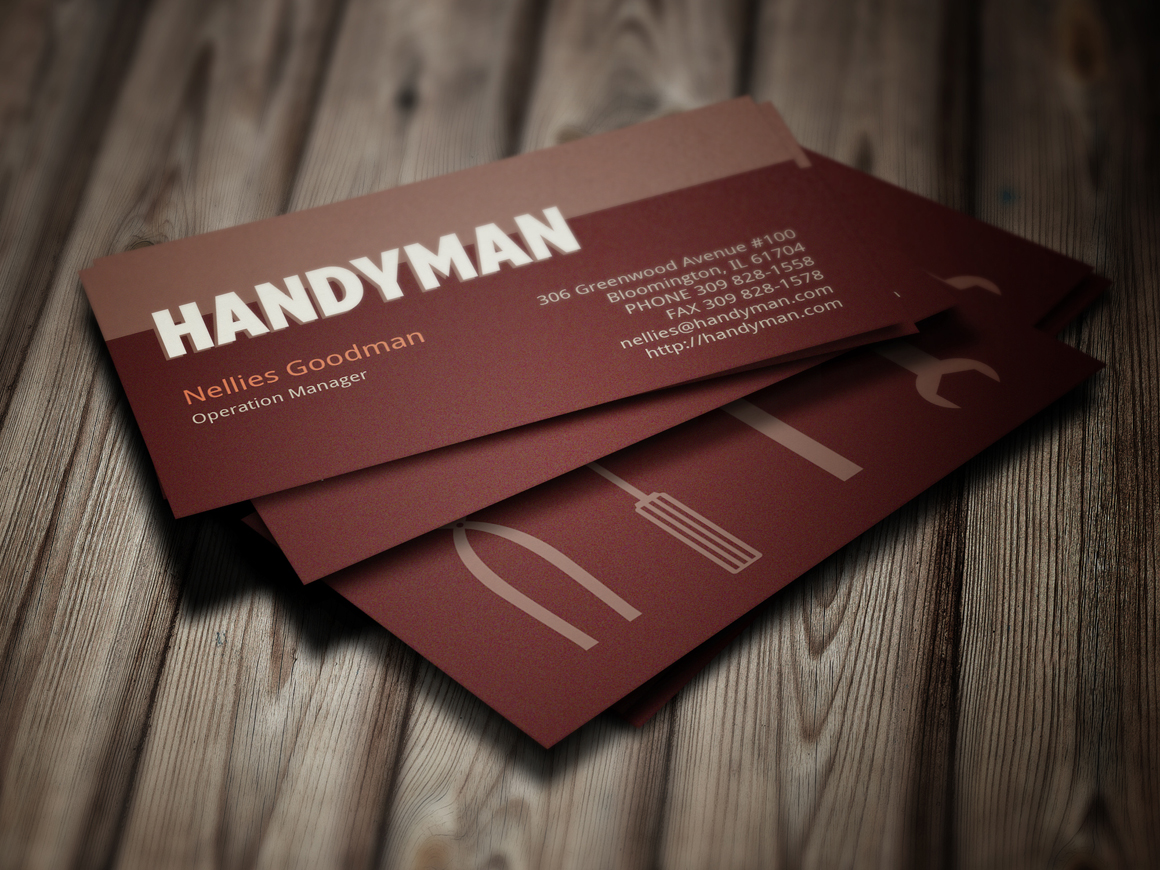 Handyman Toolkit Business Card Business Card Templates on Creative Market