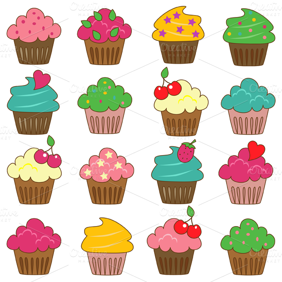 free vector clipart cupcake - photo #13