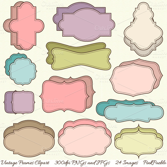 Vintage Frame Vector Png Vintage Frames Vectors And