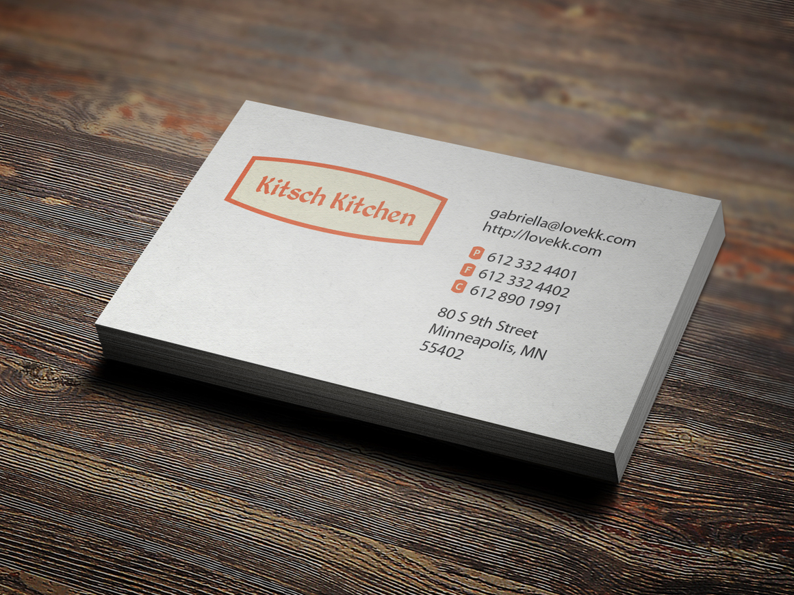 Kitsch Kitchen Pattern Business Card Business Card Templates on