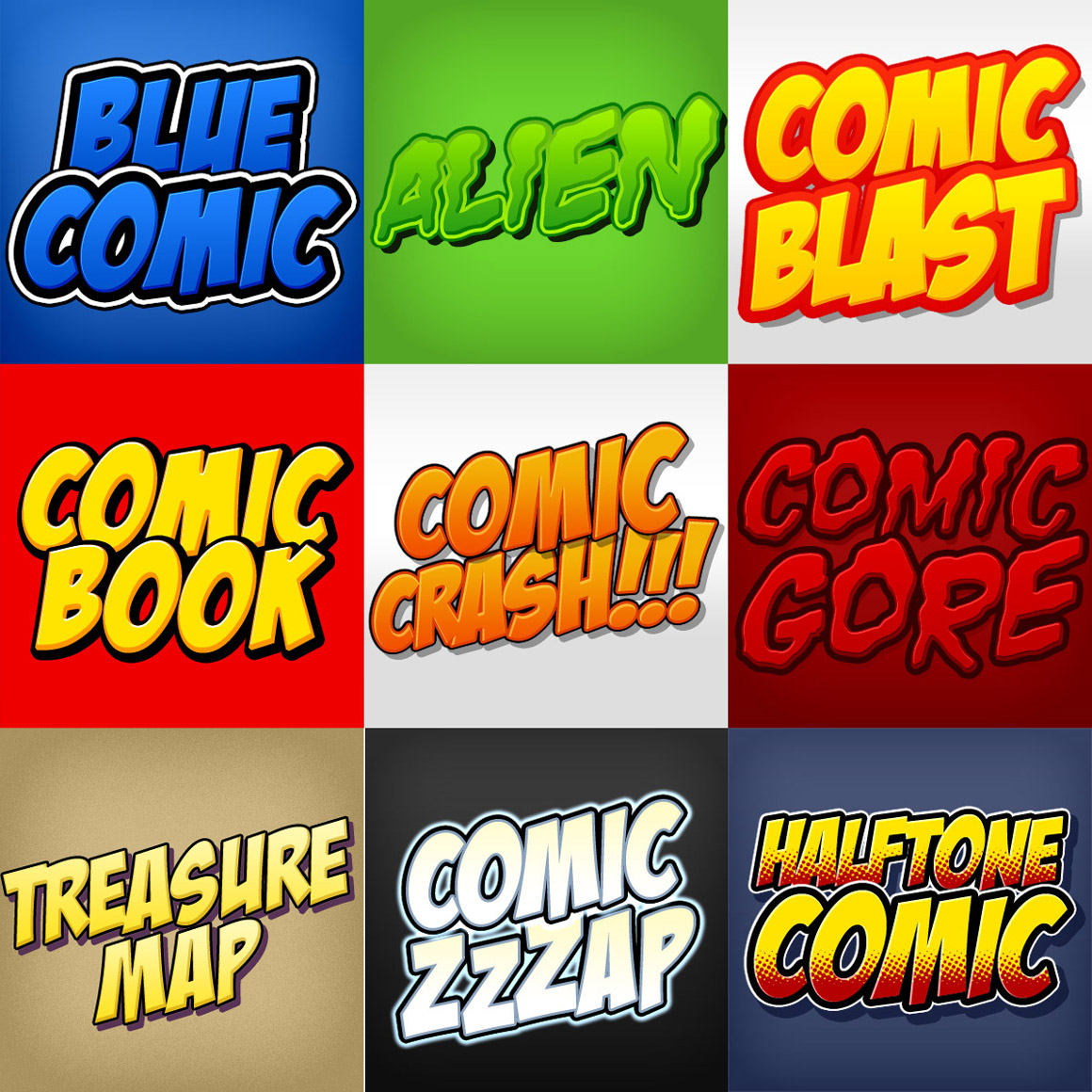 comic-book-photoshop-styles-pack-layer-styles-on-creative-market