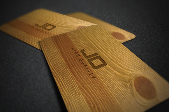 Wood Card Business Card Templates on Creative Market