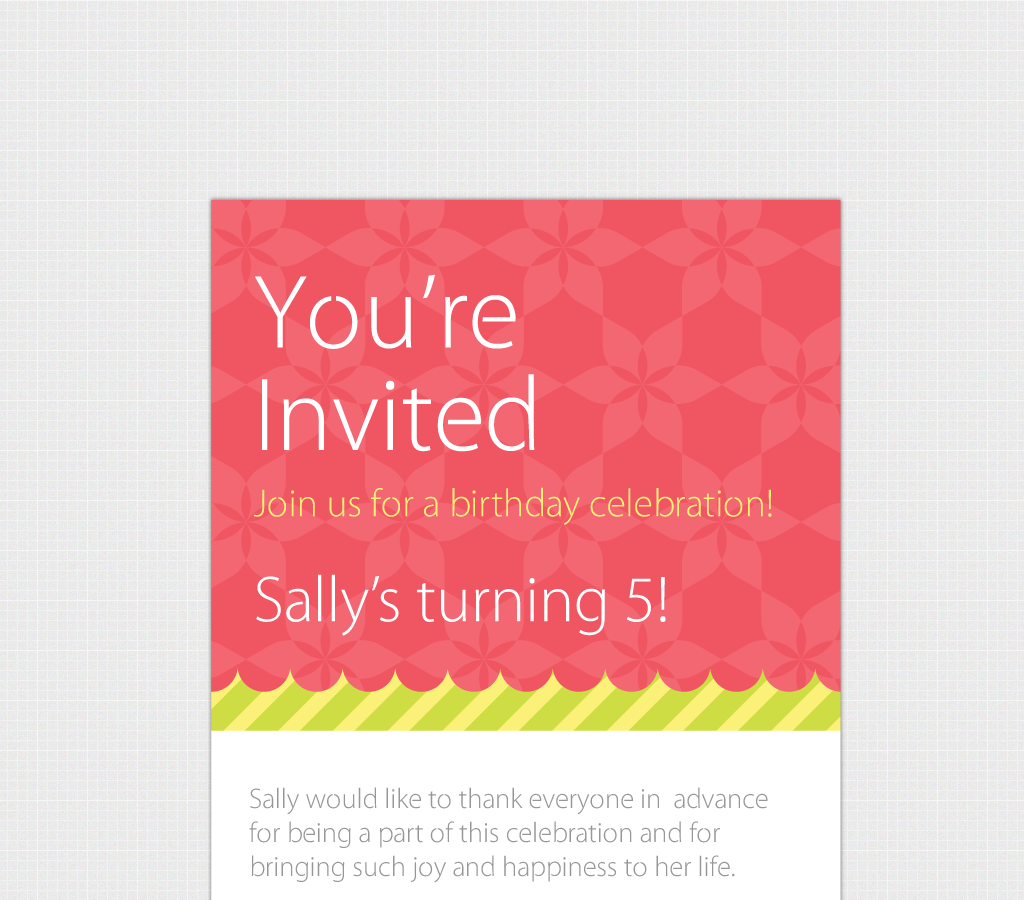 Birthday Invitation Template [Print] ~ Invitation Templates on Creative