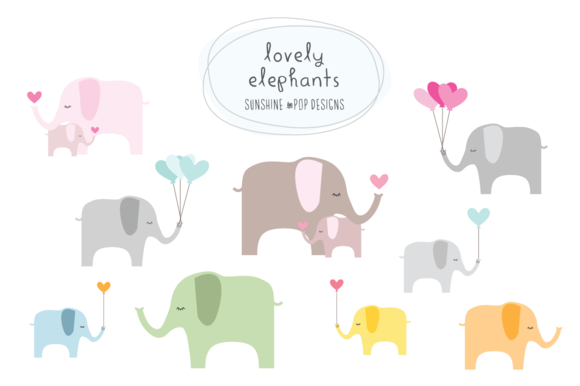 free mom and baby elephant clipart - photo #21