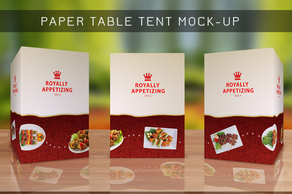 Download Table Tent Mock-up Template Vol.8 ~ Product Mockups on Creative Market