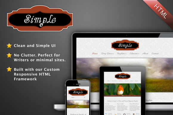 Simple A Minimal HTML Template Simple A Minimal HTML Template