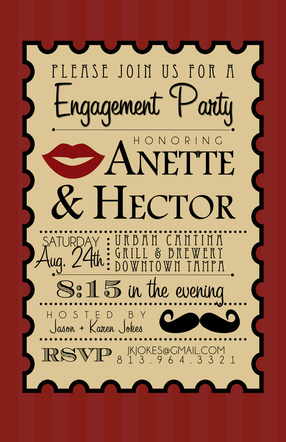 Mustache Bash Invitations Templates 6