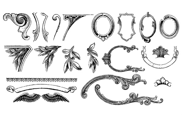 Crests Vector Pack Currency Ornaments Vector Pack