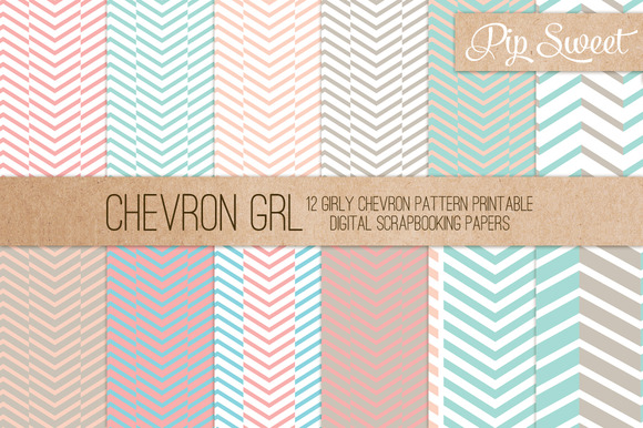 Chevron GRL 12 Pattern Set Chevron GRL 12 Pattern Set