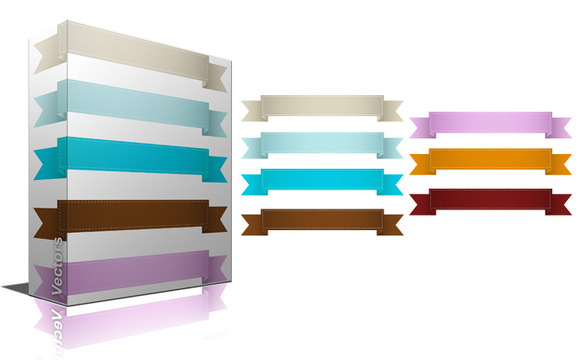 Vintage Ribbon Banners Vintage Ribbon Banners