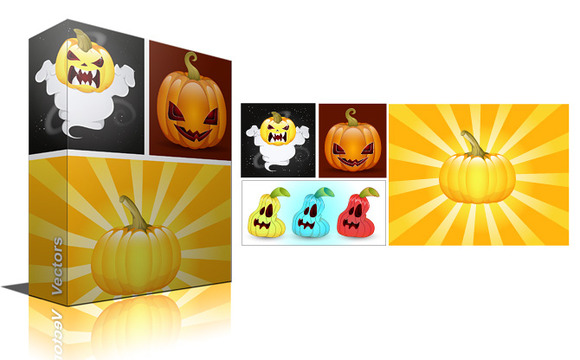 Pumpkins Jack O Lantern Vectors Pumpkins Jack O Lantern Vectors