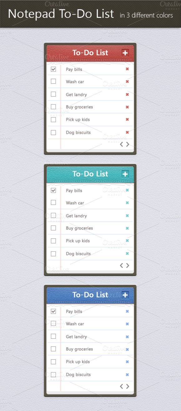 Notepad To-Do List Notepad To-Do List