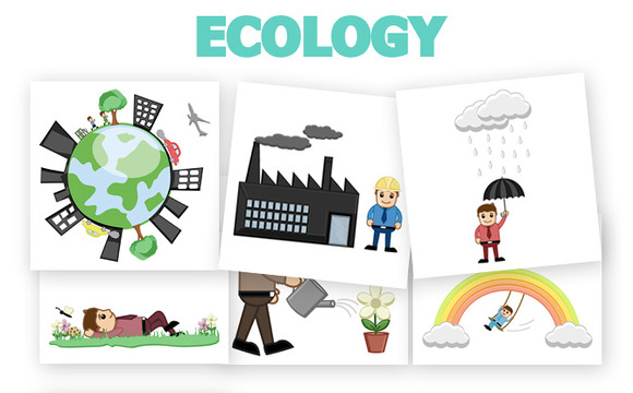 40 Ecology Concept Vector Cartoons 40 Ecology Concept Vector Cartoons
