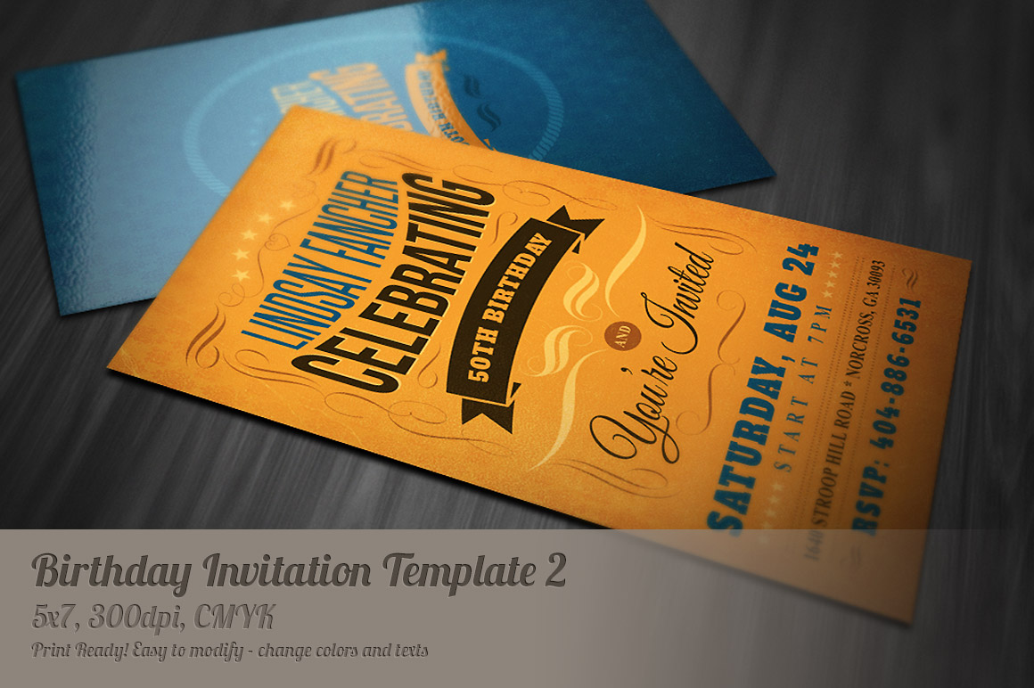 Wedding Invitation Card Template Stock Vector ...