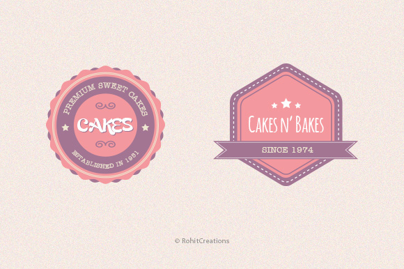 Vintage Bakery Badges ~ Objects On Creative Market