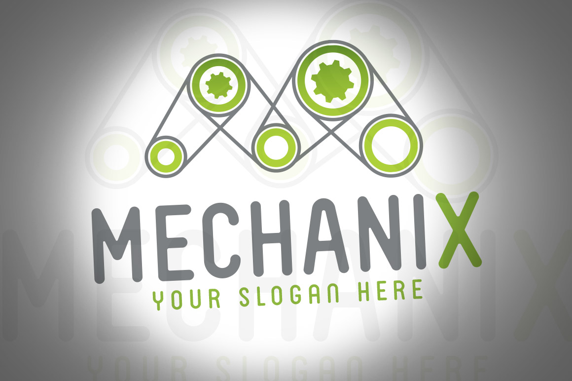 Mechanix Game Engine Logo Template Logo Templates on Creative Market