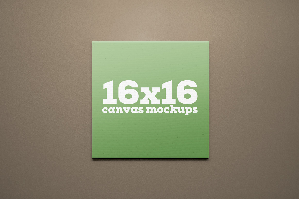 16x16 Square Canvas Mockups ~ Product Mockups on Creative Market