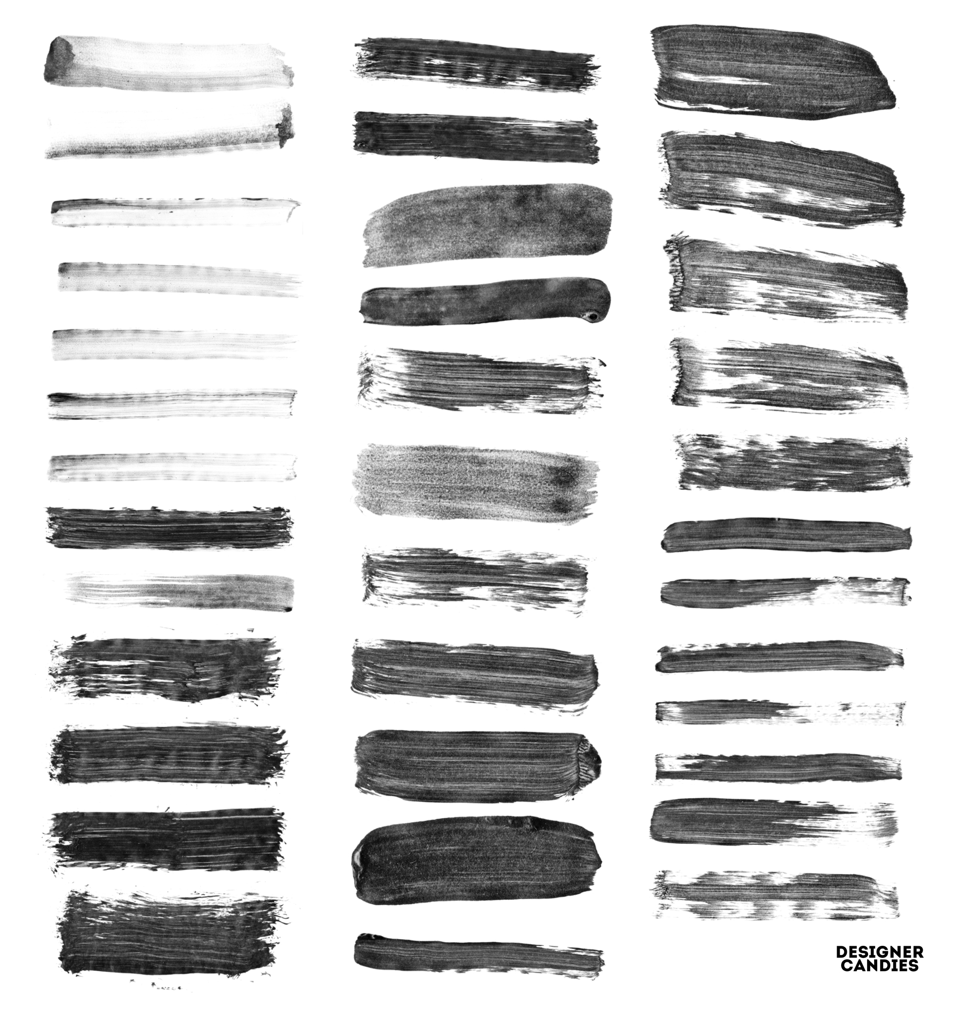163 Wet Paint Strokes Brush Set Brushes on Creative Market
