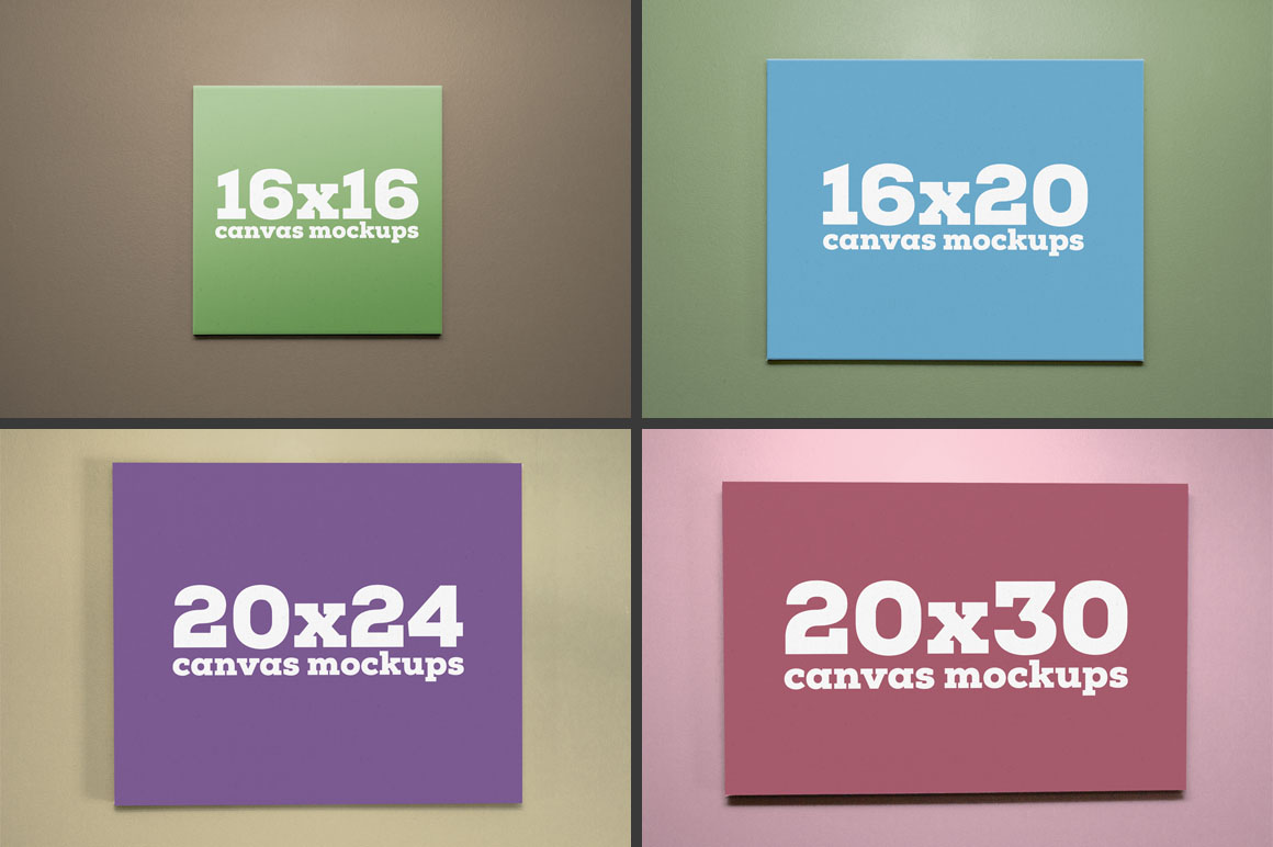 Download Canvas Mockup Bundle ~ Product Mockups on Creative Market