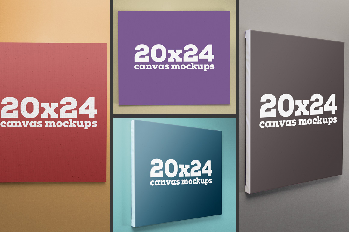 Download Canvas Mockup Bundle ~ Product Mockups on Creative Market