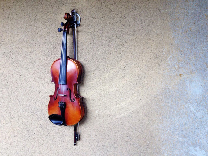 Violin on the wall Arts & Entertainment Photos on Creative Market