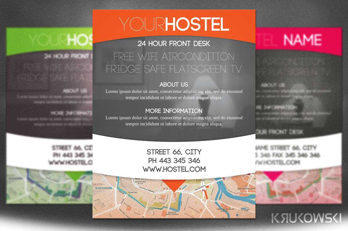 Hostel Flyer ~ Flyer Templates on Creative Market