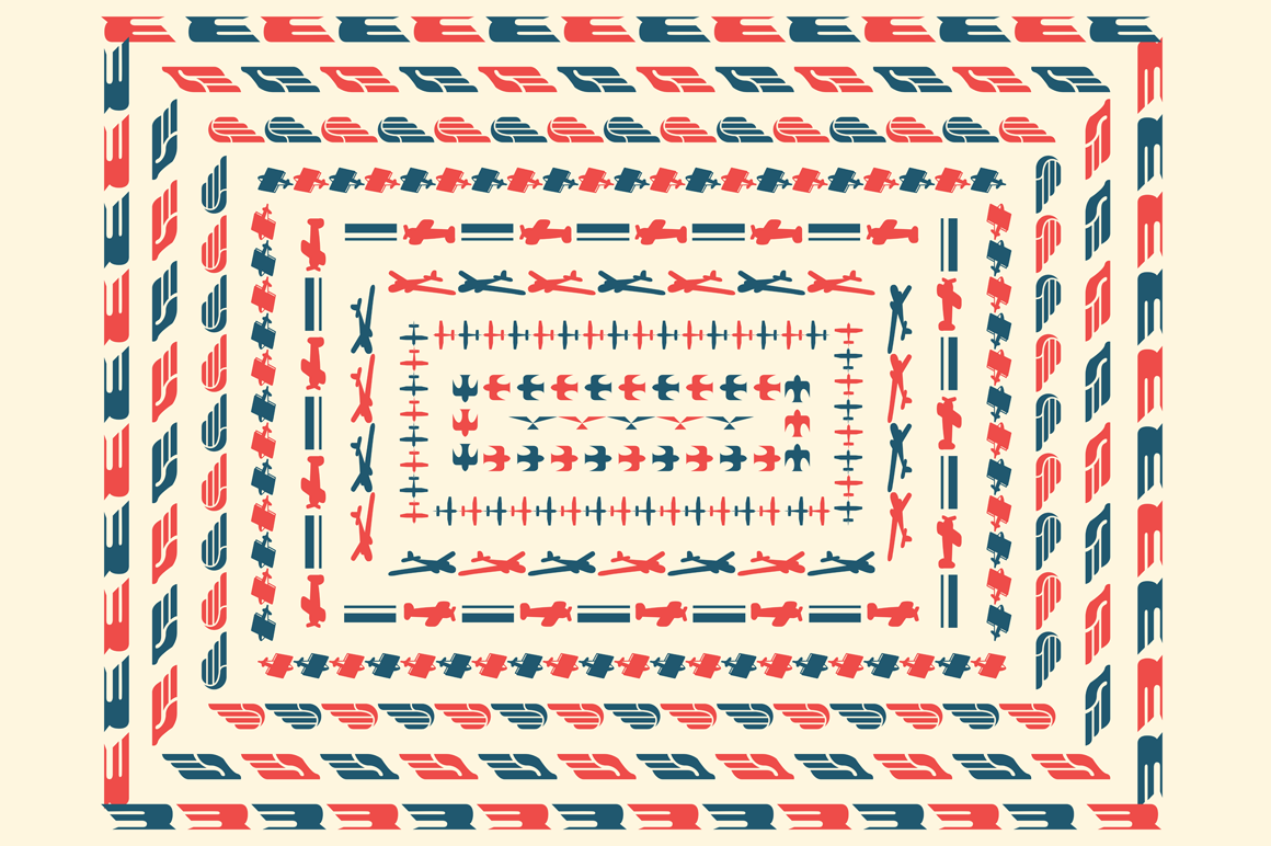 Airmail Borders Vol. 2 ~ Patterns on Creative Market