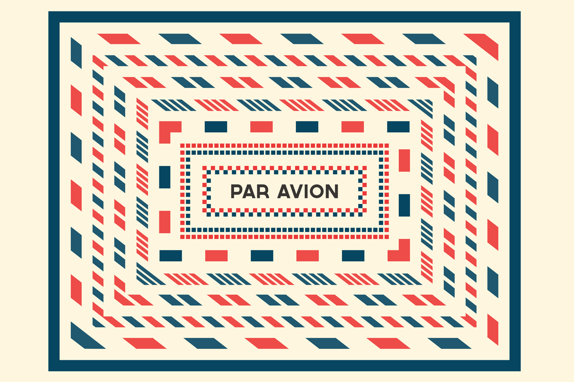 Airmail Borders Vol. 1-3 ~ Patterns on Creative Market