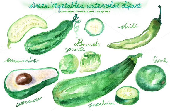 clipart of green vegetables - photo #6