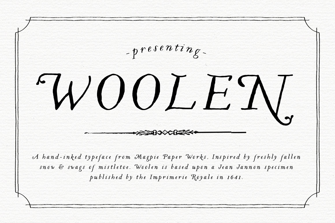 Woolen Fonts on Creative Market