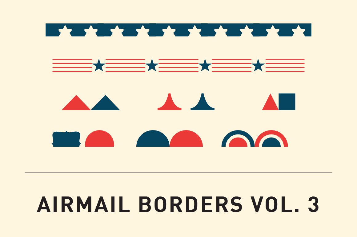 Airmail Borders Vol. 3 ~ Patterns on Creative Market