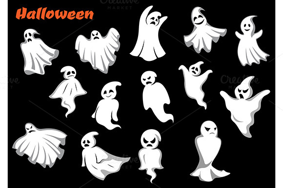 Flying Halloween Monsters And Ghosts Flying Halloween Monsters And Ghosts