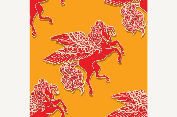 Pattern With Horses Pattern With Horses