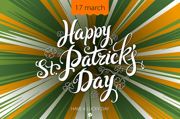Typographic Saint Patrick's Day Typographic Saint Patrick's Day