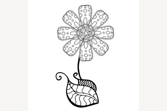 Sketch Of Abstract Flower Sketch Of Abstract Flower