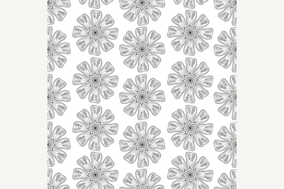 Monochrome Floral Pattern
