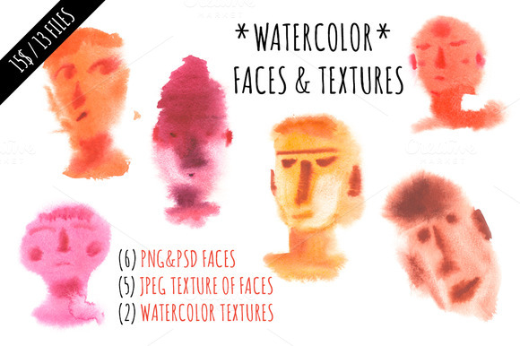 12 CHARACTERS WATERCOLOR 12 CHARACTERS WATERCOLOR