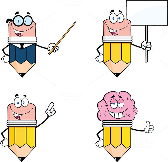 Pencil Characters Collection 3 Pencil Characters Collection 3