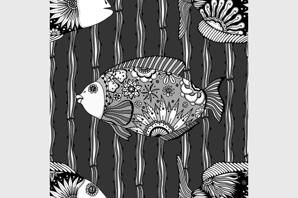 Seamless Pattern Fish
